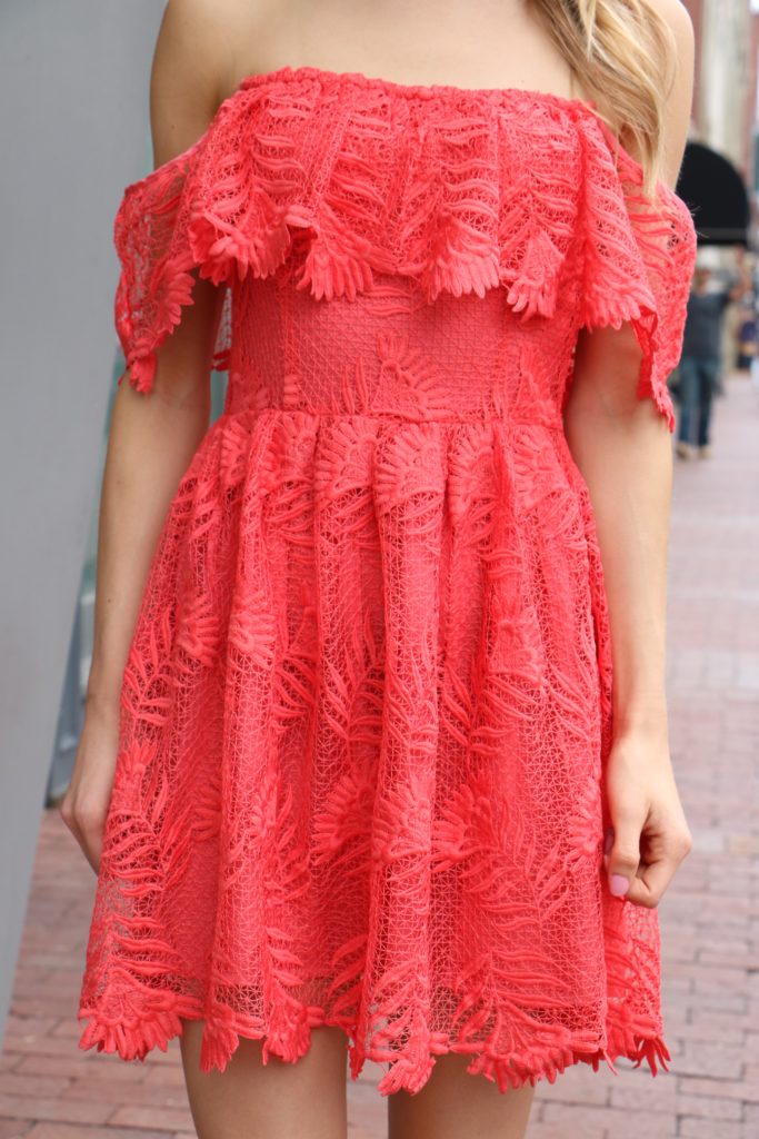 Off-The-Shoulder Crochet Spring Sun-Dress